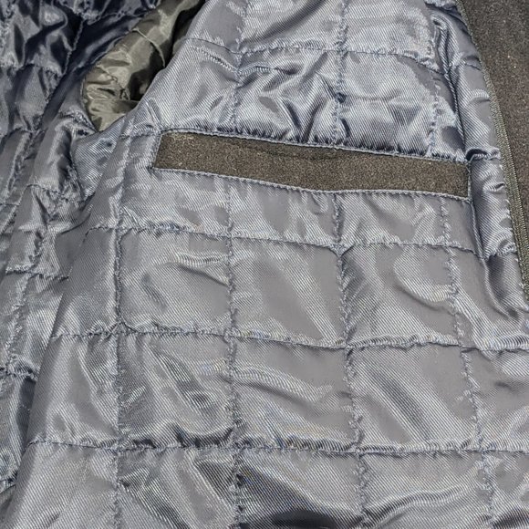 Men’s Guess Brandon Wool Blend Style Long Button Coat Sz Large Black - Picture 12 of 16